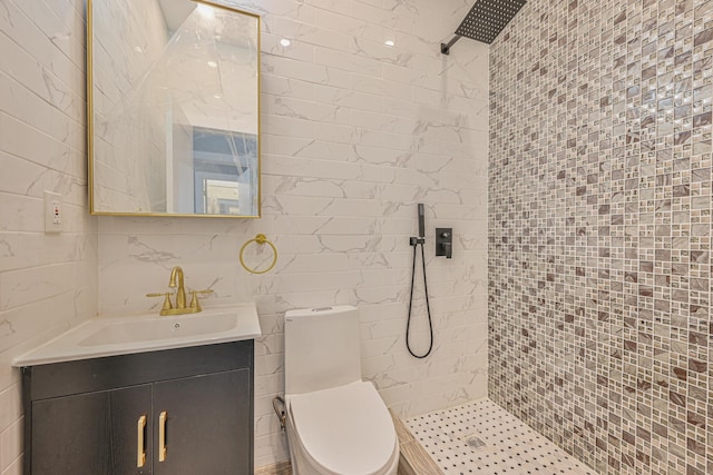 610 Sheffield Ave, Brooklyn, NY 11207 - full bath with tiled shower and vanity