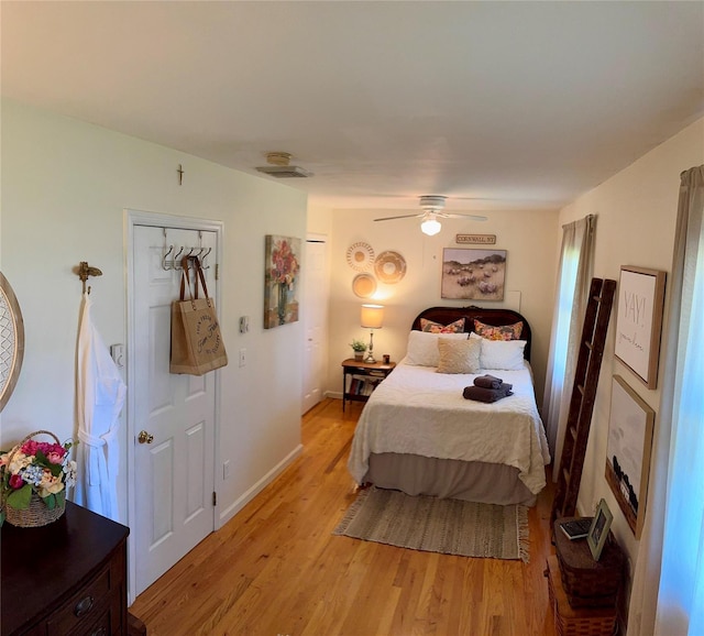 18 Division St, Cornwall, NY 12518 - bedroom featuring light wood finished floors and ceiling fan