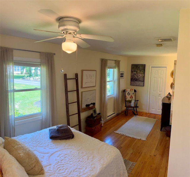 18 Division St, Cornwall, NY 12518 - bedroom featuring wood finished floors and a ceiling fan