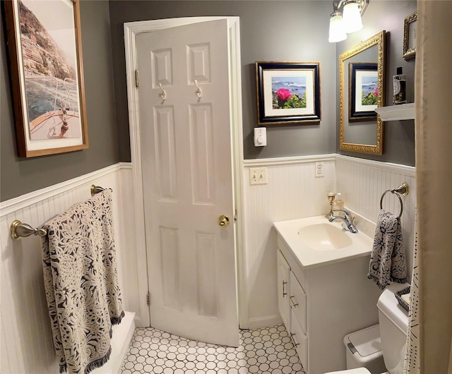 18 Division St, Cornwall, NY 12518 - full bathroom with a wainscoted wall and vanity