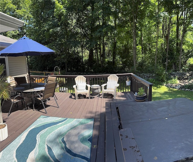 18 Division St, Cornwall, NY 12518 - deck featuring outdoor dining space