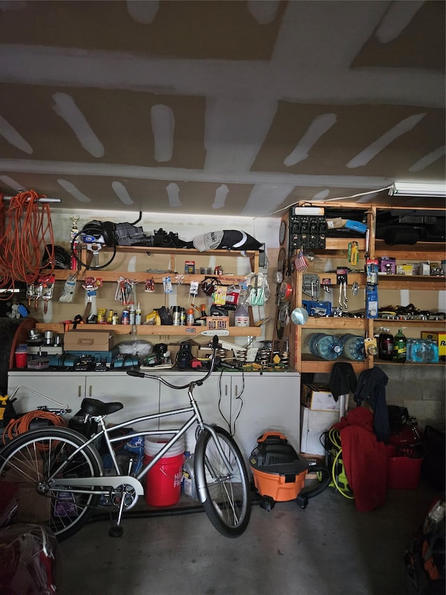 215 Sycamore Dr, New Windsor, NY 12553 - garage with a workshop area