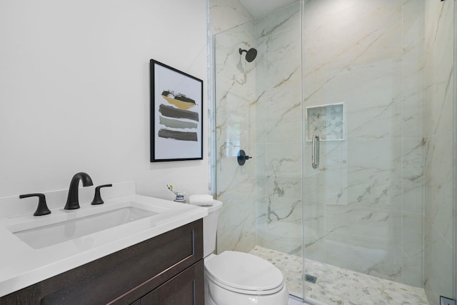 32 Middleville Rd Unit 2, Northport, NY 11768 - bathroom featuring a marble finish shower and vanity