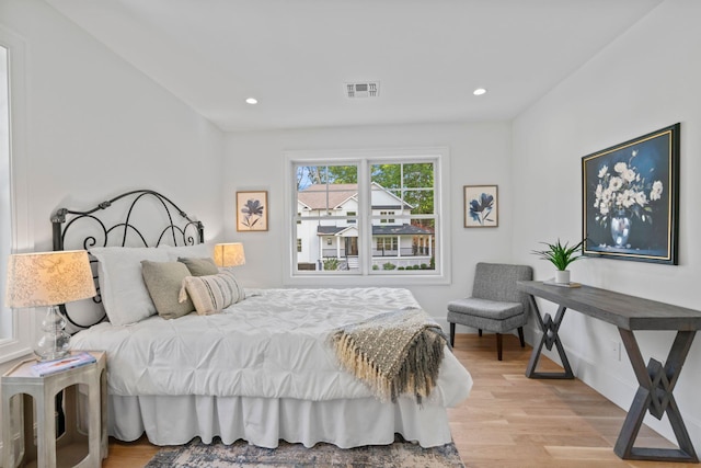 30 Middleville Rd, Northport, NY 11768 - bedroom featuring light wood-style floors and recessed lighting