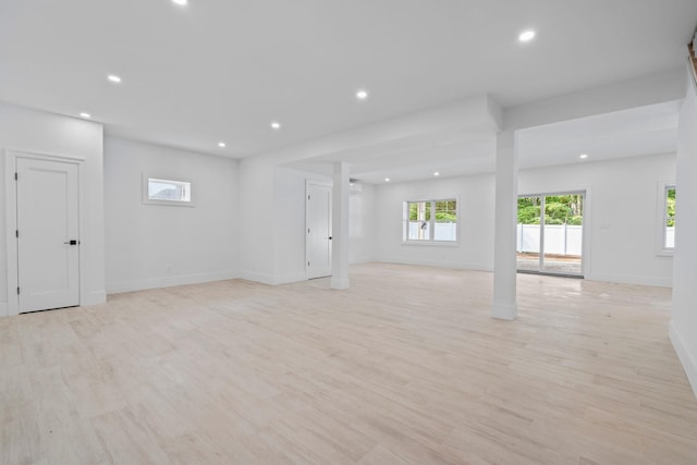 30 Middleville Rd, Northport, NY 11768 - empty room featuring recessed lighting and light wood-type flooring