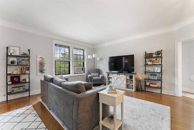 26 Pondfield Rd W Unit 2A, Bronxville, NY 10708 - living area with wood finished floors and ornamental molding