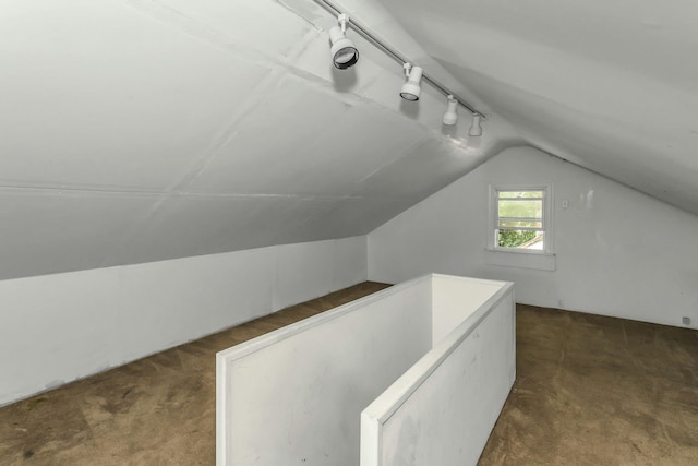 117 Glenwood Rd, Glenwood Landing, NY 11547 - additional living space featuring dark carpet and lofted ceiling