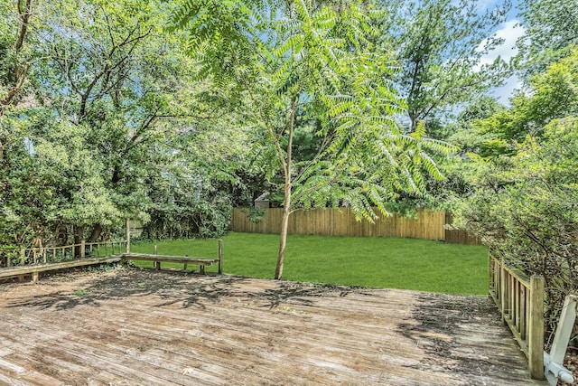 117 Glenwood Rd, Glenwood Landing, NY 11547 - wooden terrace featuring a fenced backyard