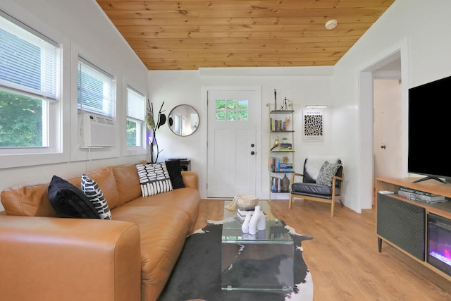 7 Brodie Rd # 17, Hopewell Junction, NY 12533 - living room with wooden ceiling, wood finished floors, plenty of natural light, and vaulted ceiling