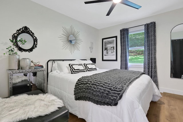 7 Brodie Rd # 17, Hopewell Junction, NY 12533 - bedroom with wood finished floors and a ceiling fan
