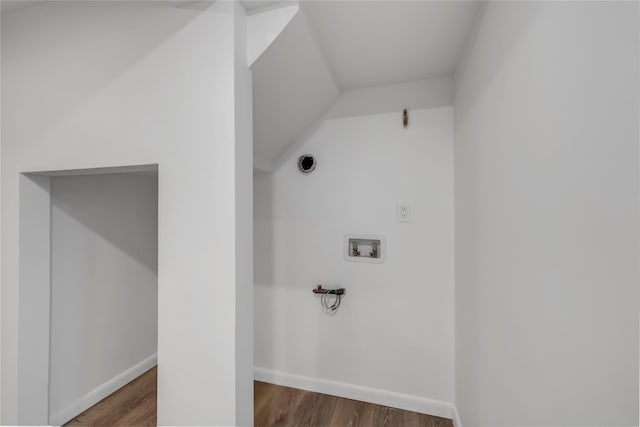 189 Jacob St, Elmont, NY 11003 - washroom with washer hookup, wood finished floors, and electric dryer hookup