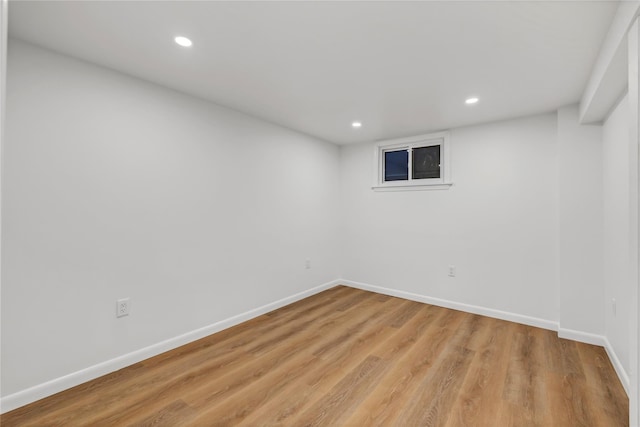 189 Jacob St, Elmont, NY 11003 - unfurnished room with light wood-style floors and recessed lighting