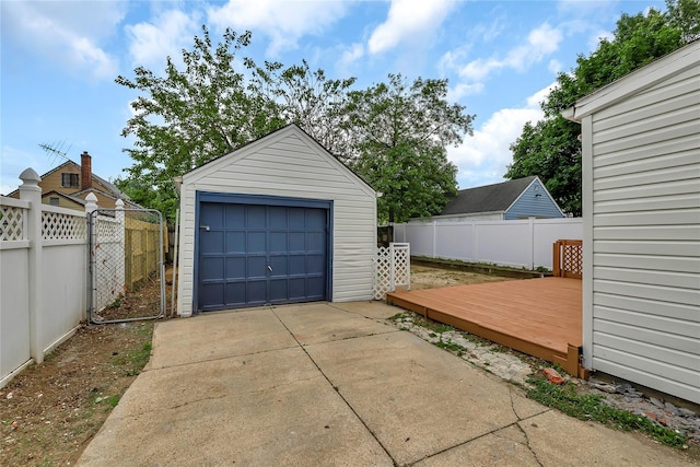 189 Jacob St, Elmont, NY 11003 - detached garage with concrete driveway