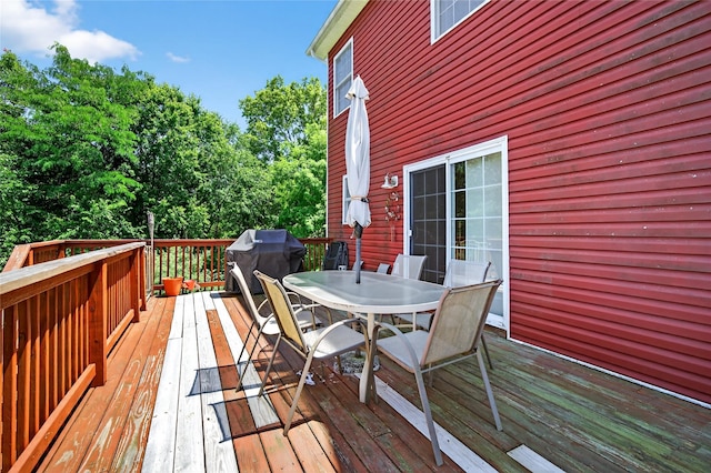 2 Primrose Ln, Chester, NY 10918 - deck featuring area for grilling and outdoor dining area
