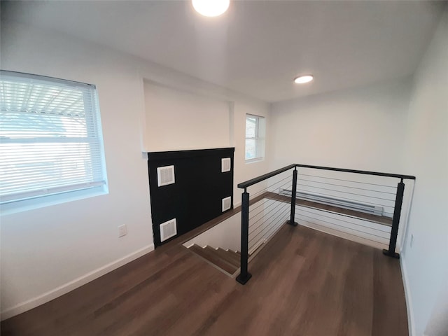 8 Poplar St, Poughkeepsie, NY 12601 - stairway featuring wood finished floors and recessed lighting