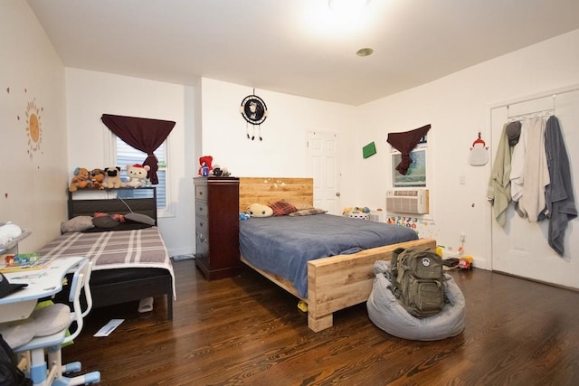 11 E Ave, Middletown, NY 10940 - bedroom featuring cooling unit and wood finished floors
