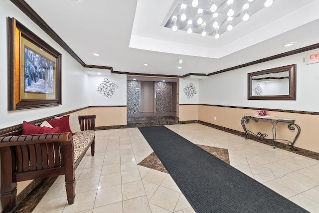 2035 Central Park Ave Unit 3M, Yonkers, NY 10710 - lobby with crown molding and recessed lighting