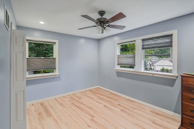 6 Youngs Ln, Setauket, NY 11733 - spare room featuring wood finished floors, recessed lighting, and ceiling fan