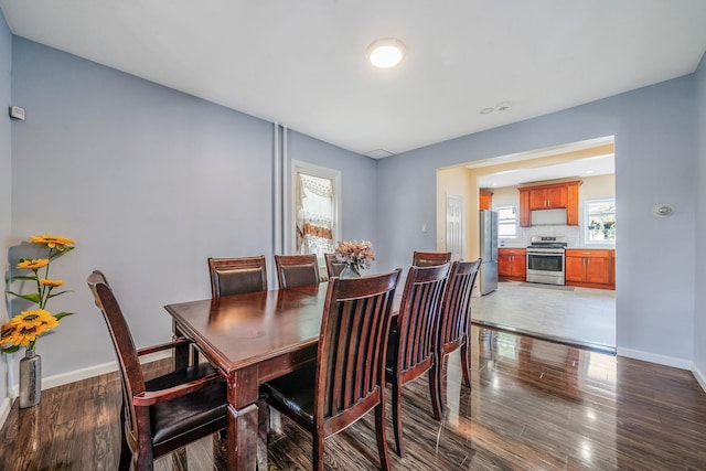 26 Rosedale Ave, Freeport, NY 11520 - dining area featuring plenty of natural light and wood finished floors