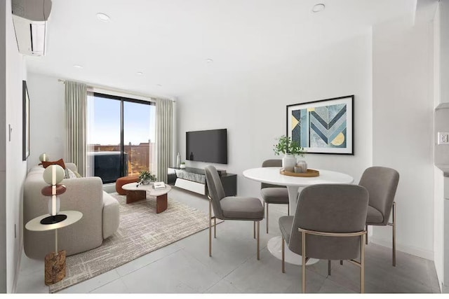 146-10 35th Ave Unit 6B, Flushing, NY 11354 - living room with an AC wall unit