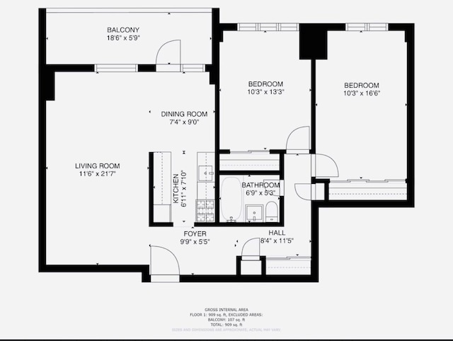 1935 Shore Pkwy Unit 1F, Brooklyn, NY 11214 - view of home floor plan