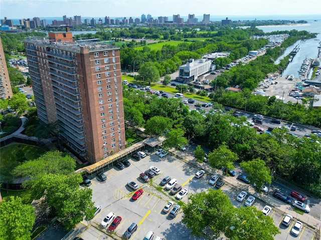 1935 Shore Pkwy Unit 1F, Brooklyn, NY 11214 - drone / aerial view of skyline and a large body of water