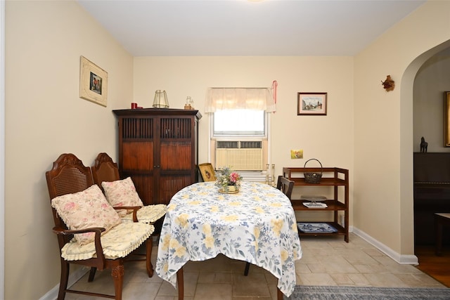 50-40 184th St, Fresh Meadows, NY 11365 - dining area featuring arched walkways and cooling unit