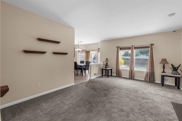 9 June Rd, Chester, NY 10918 - living room featuring carpet flooring and a chandelier