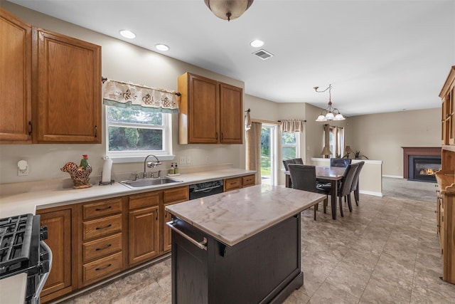 9 June Rd, Chester, NY 10918 - kitchen with range, healthy amount of natural light, dishwasher, light countertops, and recessed lighting