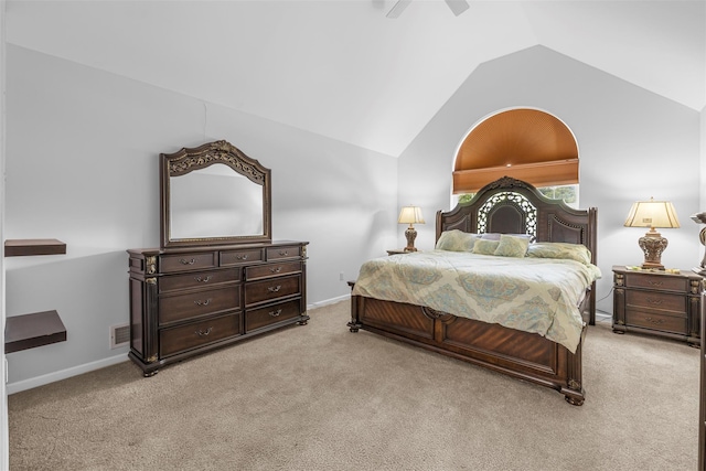 9 June Rd, Chester, NY 10918 - bedroom featuring lofted ceiling, light colored carpet, and ceiling fan