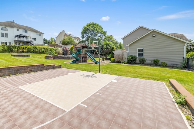 9 June Rd, Chester, NY 10918 - view of basketball court featuring a playground and a yard