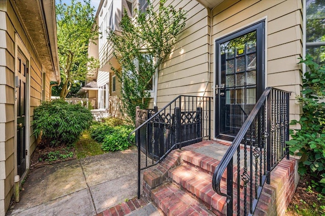 34 Elm St, Great Neck, NY 11021 - property entrance with a patio area