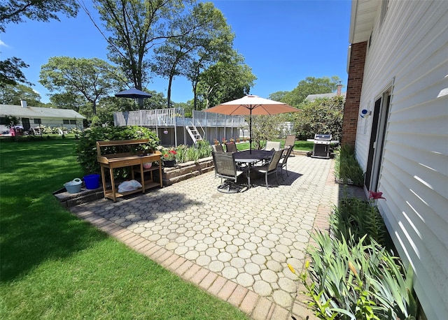 242 Wyandanch Rd, Sayville, NY 11782 - view of patio / terrace with outdoor dining area and a grill