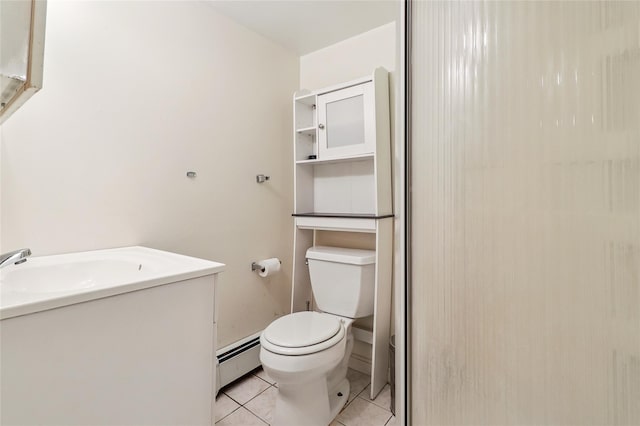 10 Jennifer Ln, Carmel, NY 10512 - bathroom featuring baseboard heating, tile patterned floors, and vanity