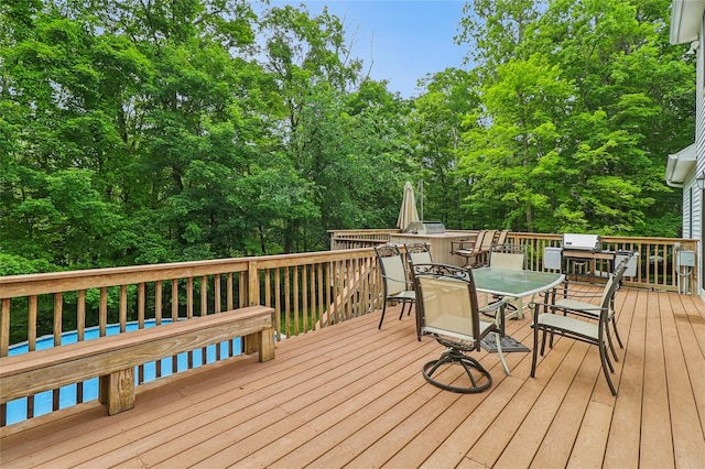 10 Jennifer Ln, Carmel, NY 10512 - wooden deck with outdoor dining space