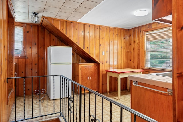 46-27 195th St, Flushing, NY 11358 - staircase with wooden walls