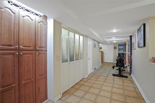 6404 78th St, Middle Village, NY 11379 - hallway featuring baseboards