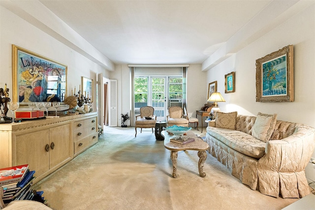 69-10 108th St Unit 1N, Forest Hills, NY 11375 - living area featuring light colored carpet