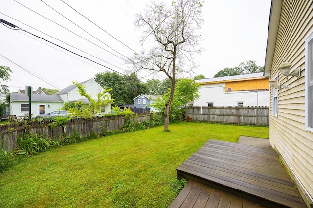 10 Tobacco Ln, Red Hook, NY 12571 - fenced backyard featuring a wooden deck