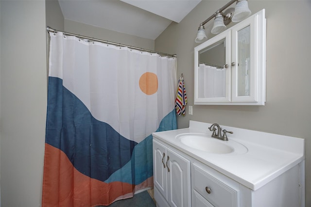 10 Tobacco Ln, Red Hook, NY 12571 - bathroom with vanity and a shower with curtain