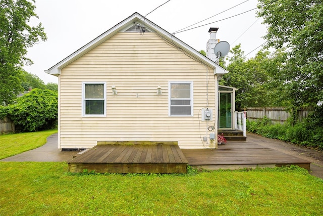 10 Tobacco Ln, Red Hook, NY 12571 - back of house featuring a wooden deck