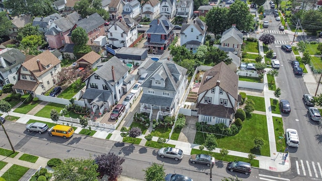 89-10 189th St, Hollis, NY 11423 - aerial overview of property's location featuring nearby suburban area
