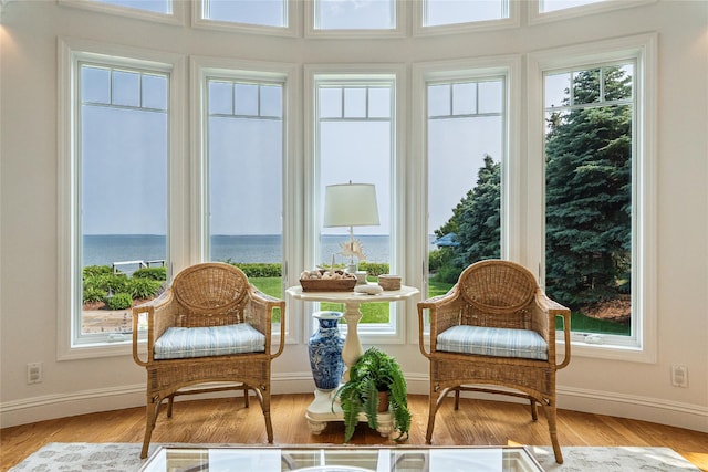 4510 Peconic Bay Blvd, Laurel, NY 11948 - sunroom / solarium featuring a water view, plenty of natural light, and french doors