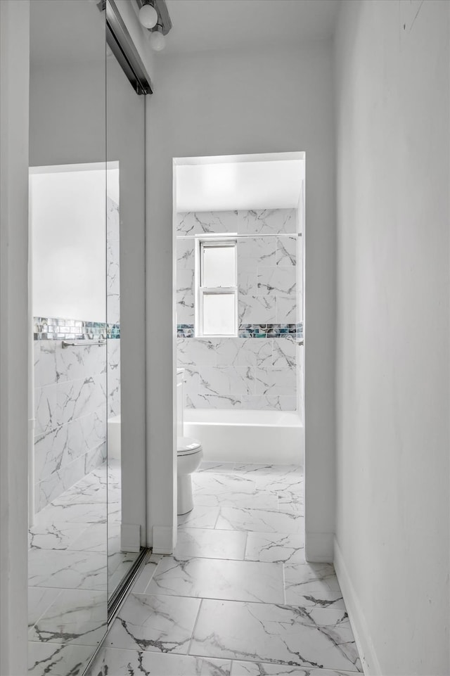 63-60 102nd St Unit A8, Rego Park, NY 11374 - bathroom featuring marble finish floors