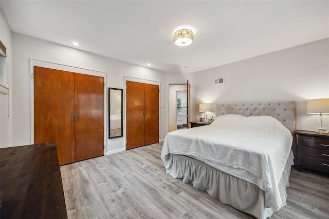 213-09 64th Ave, Oakland Gardens, NY 11364 - bedroom featuring wood finished floors, recessed lighting, and multiple closets