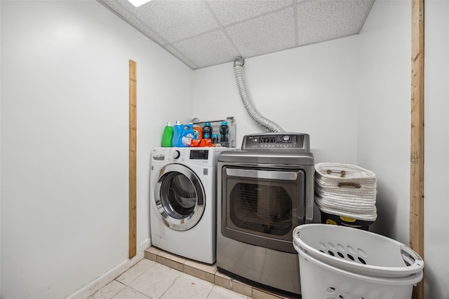 213-09 64th Ave, Oakland Gardens, NY 11364 - laundry room featuring independent washer and dryer and baseboards