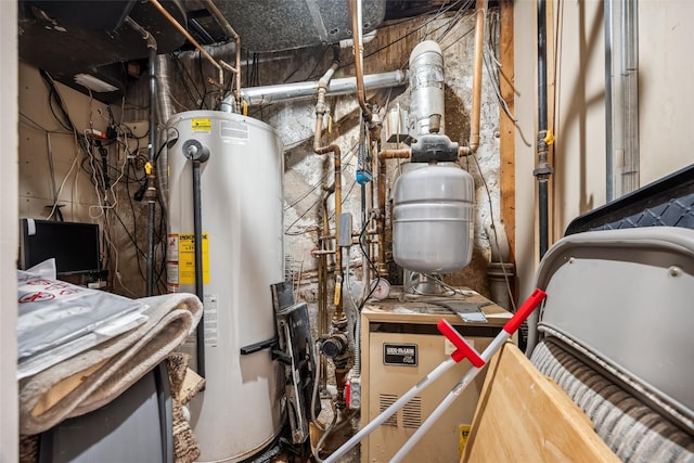 213-09 64th Ave, Oakland Gardens, NY 11364 - utility room with water heater