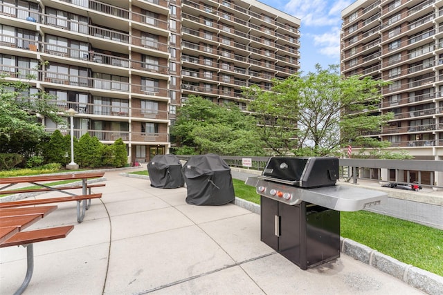 150-38 Union Tpke Unit 7R, Flushing, NY 11367 - view of patio / terrace featuring a grill