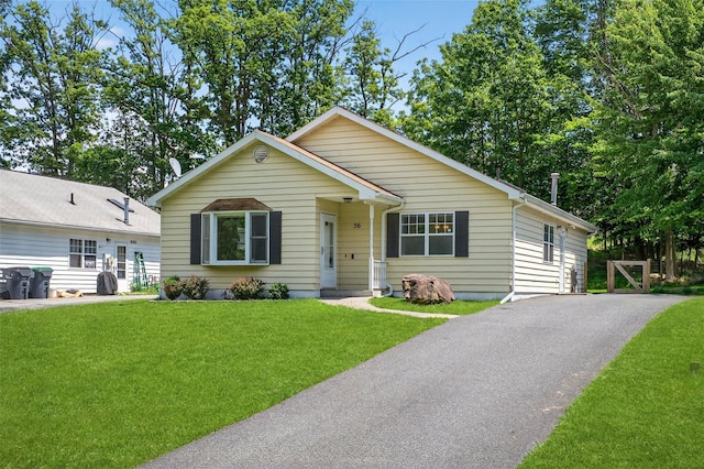56 New York Ave, Middletown, NY 10940 - view of front of property with a front lawn