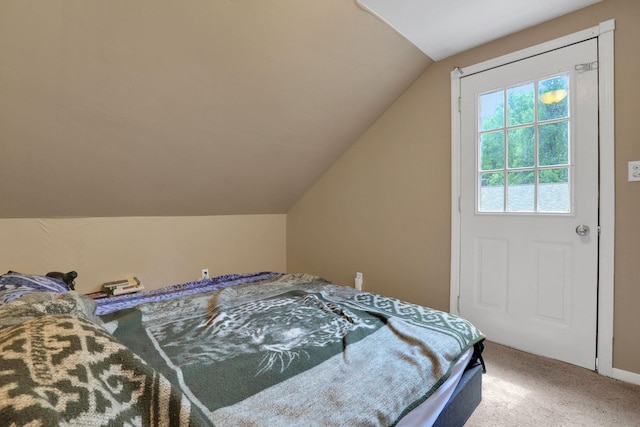 525 Myrtle Ave, Gardiner, NY 12589 - bedroom featuring vaulted ceiling and carpet